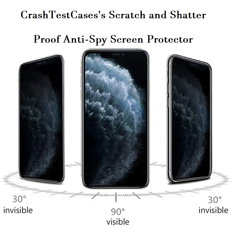 Privacy Screen Protector - Anti Spy (2 Pack)  CrashTestCases