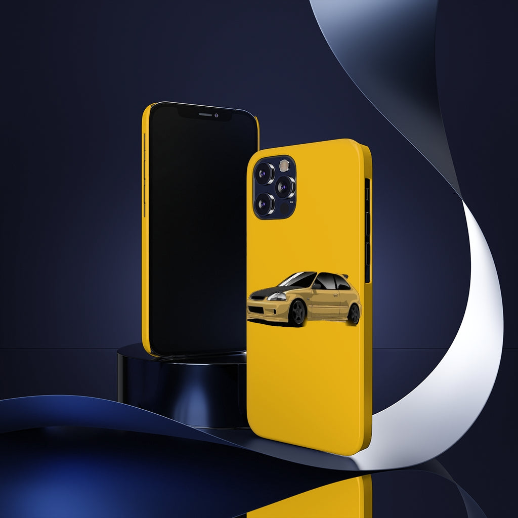 Yellow Civic EK9 Case Phone Case CrashTestCases