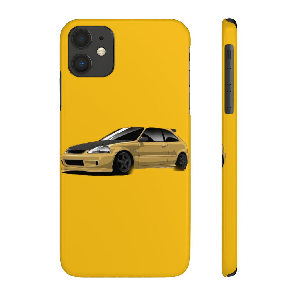 Yellow Civic EK9 Case Phone Case CrashTestCases