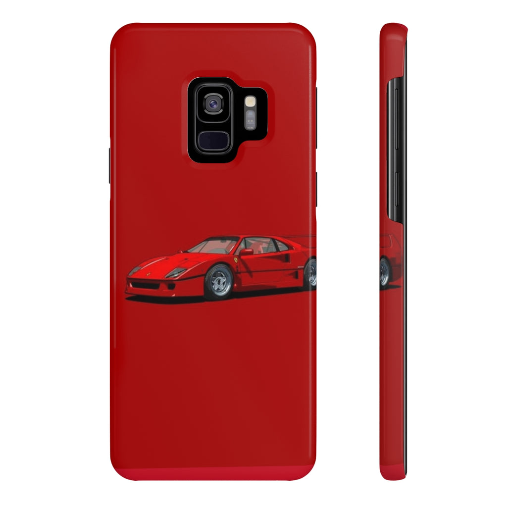 Ferrari F40 Case (Red) Phone Case CrashTestCases